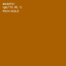 #AA5F01 - Rich Gold Color Image